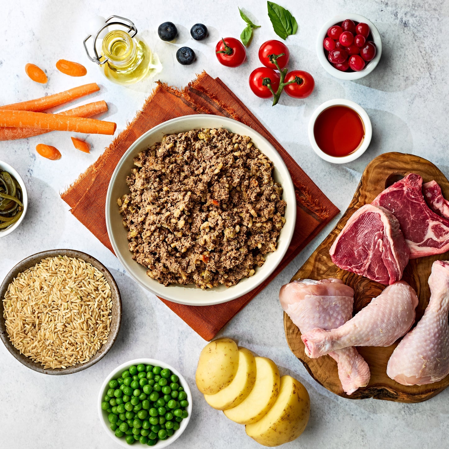 Naturo Adult Chicken Lamb Rice Vegetable Dog Food Tray 400G — image 3