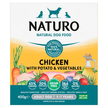 Naturo Grain Free Chicken Potato Dog Food 400G — image 1