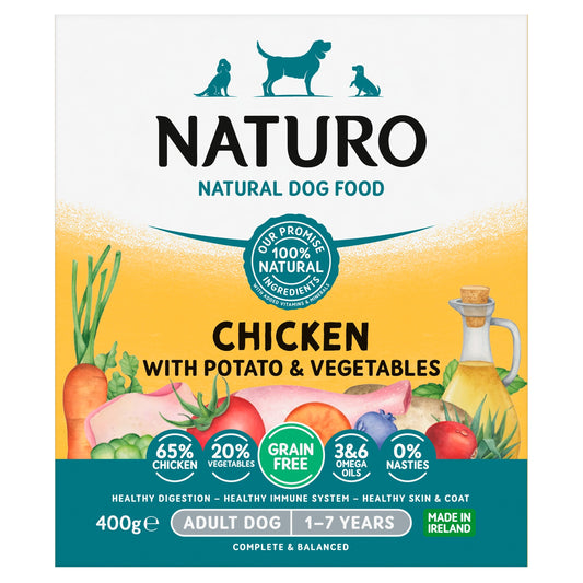 Naturo Grain Free Chicken Potato Dog Food 400G — image 1