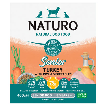 Naturo Natural Dog Food Senior Turkey with Rice & Vegetables 400g — image 1