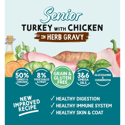 Naturo Senior Turkey & Chicken In Gravy Dog Food 390G — image 2
