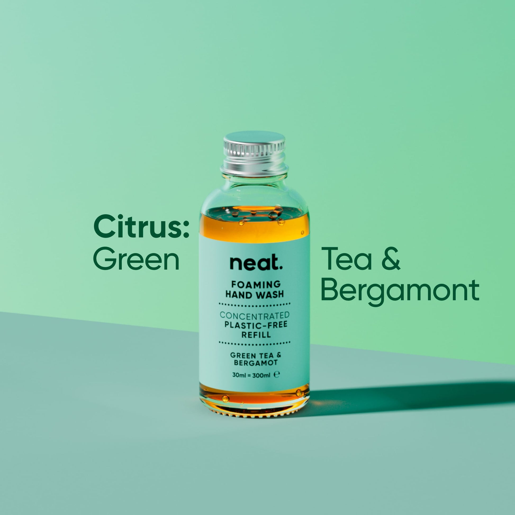 Neat Foaming Hand Wash Concentrated Refill - Green Tea & Bergamot 30ml — image 4