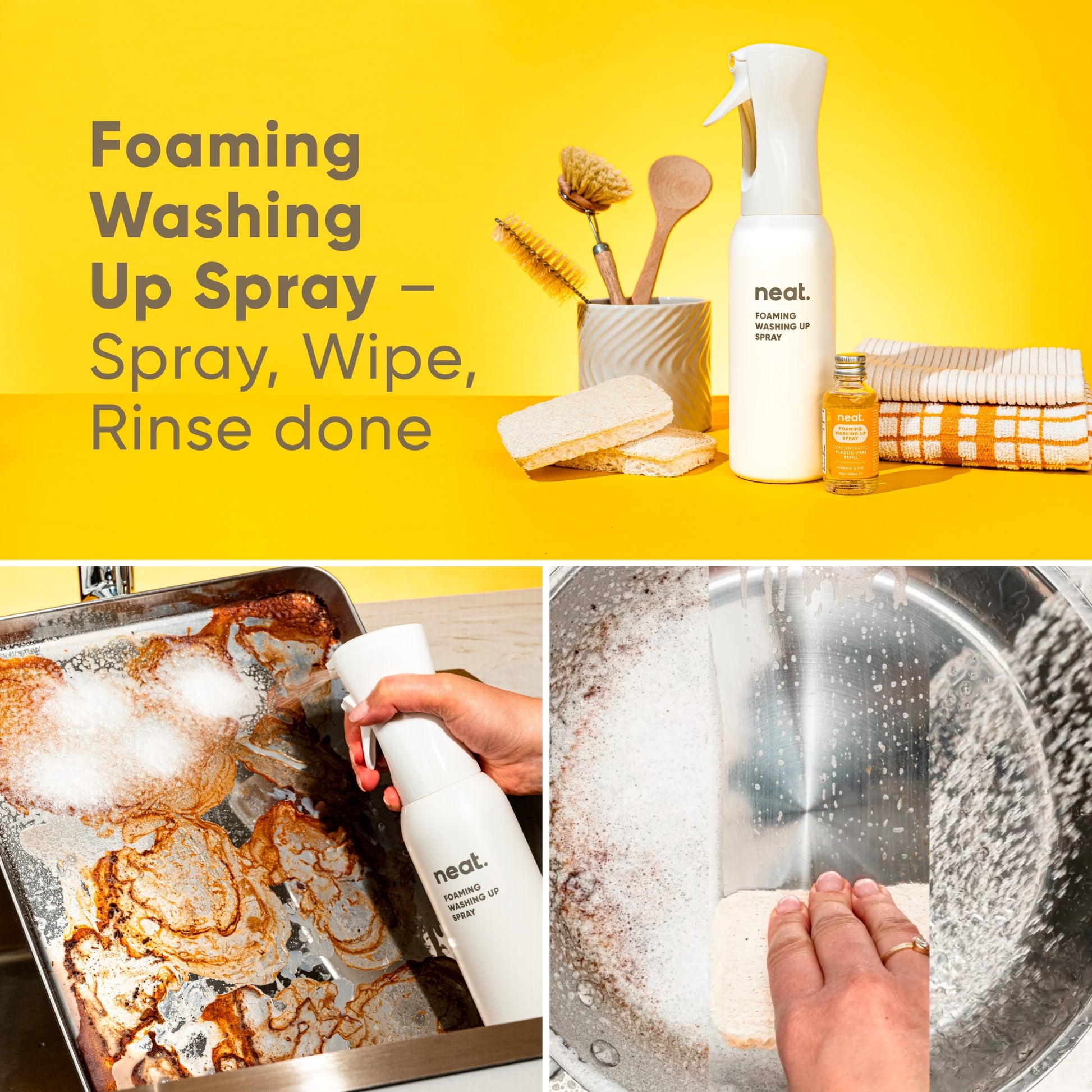 Neat Foaming Washing Up Spray Concentrated Refill Mango & Fig 30Ml — image 5