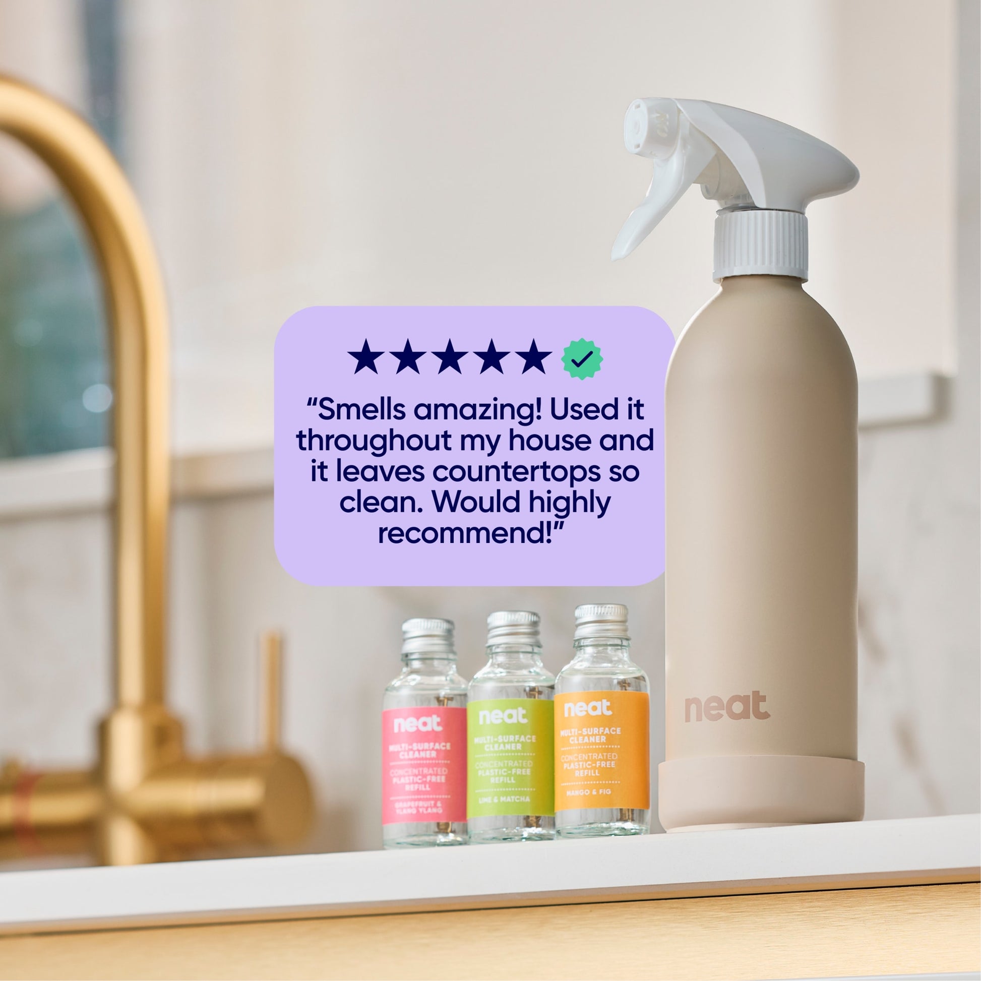 NEAT Refillable Aluminium Stone Bottle for Cleaning Sprays 500ml — image 4