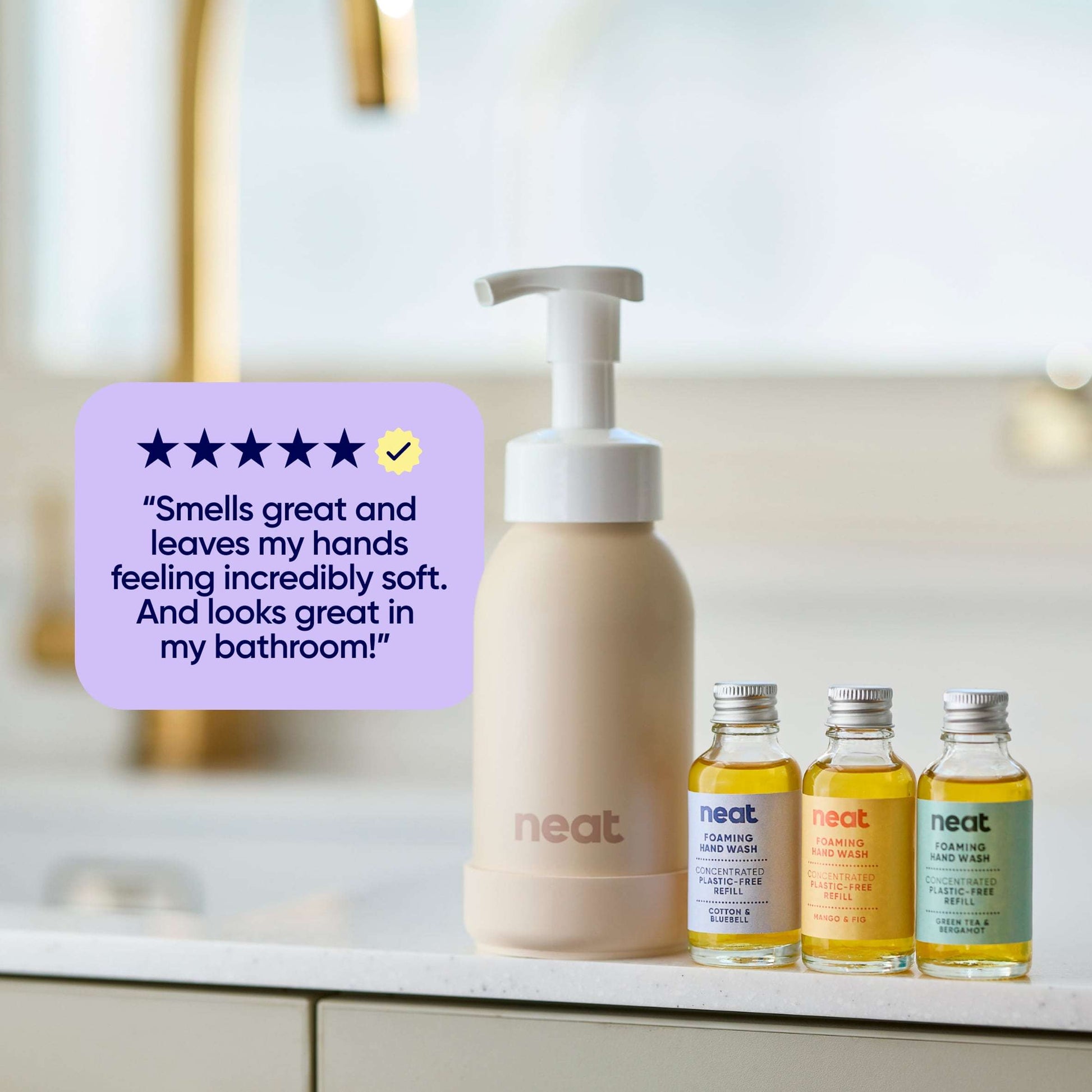 Neat Stone Refillable Dispenser for Foaming Hand Wash 300ml — image 2