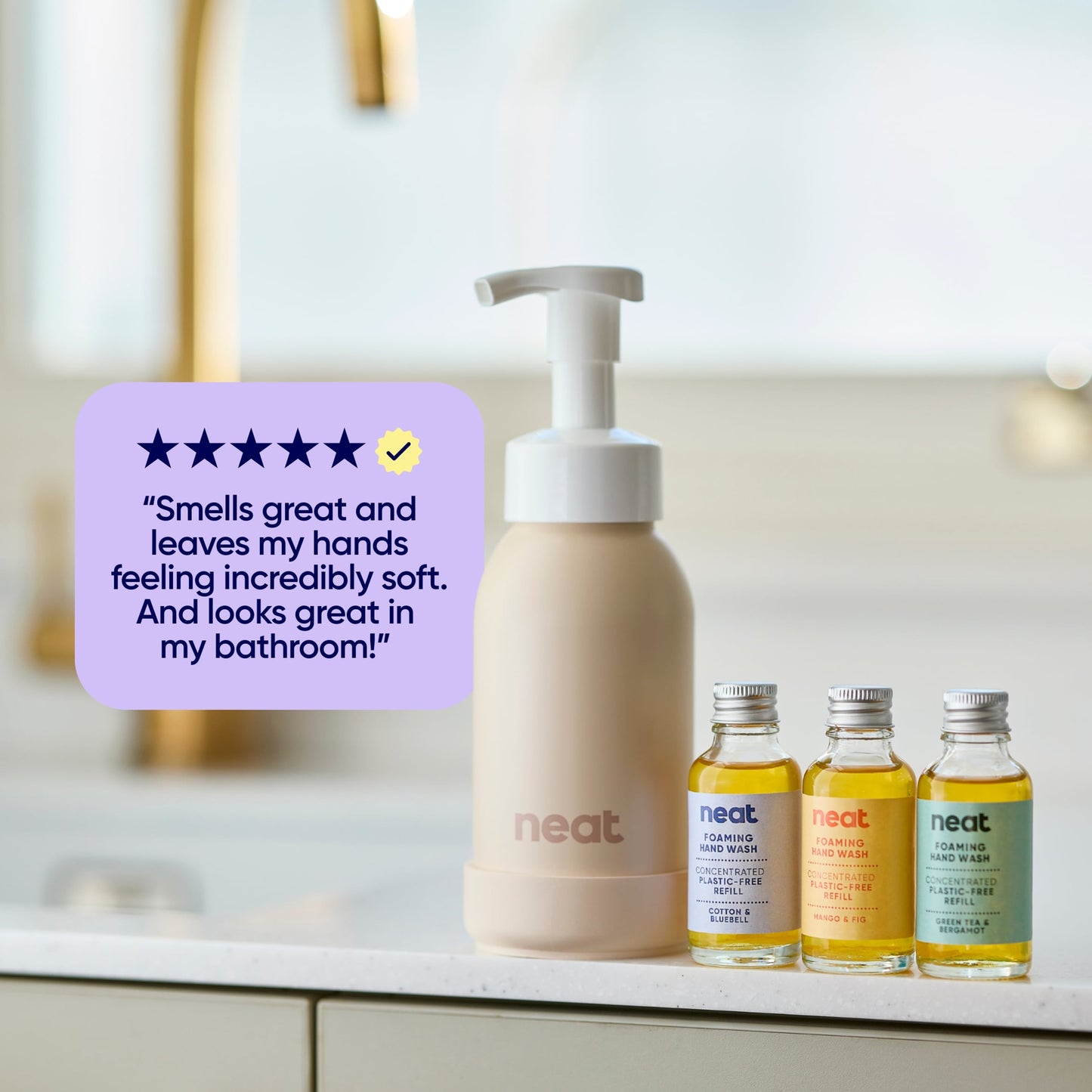 Neat Stone Refillable Dispenser for Foaming Hand Wash 300ml — image 2