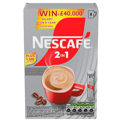 Nescafe 2 in 1 Coffee Sachets 8 x 9g (72g) — image 2