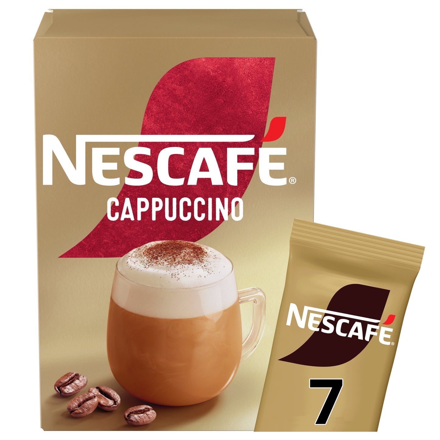 Nescafe Cappuccino Instant Coffee 7 Sachets — image 1