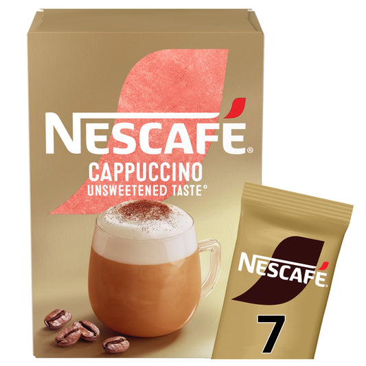 Nescafe Cappuccino Unsweetened Instant Coffee 7 Sachets — image 1
