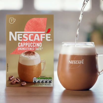 Nescafe Cappuccino Unsweetened Instant Coffee 7 Sachets — image 3