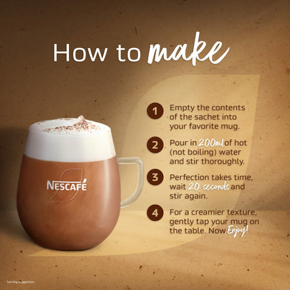 Nescafe Cappuccino Unsweetened Instant Coffee 7 Sachets — image 5