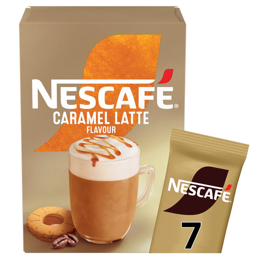 Nescafe Caramel Latte Instant Coffee 7 Sachets — image 1