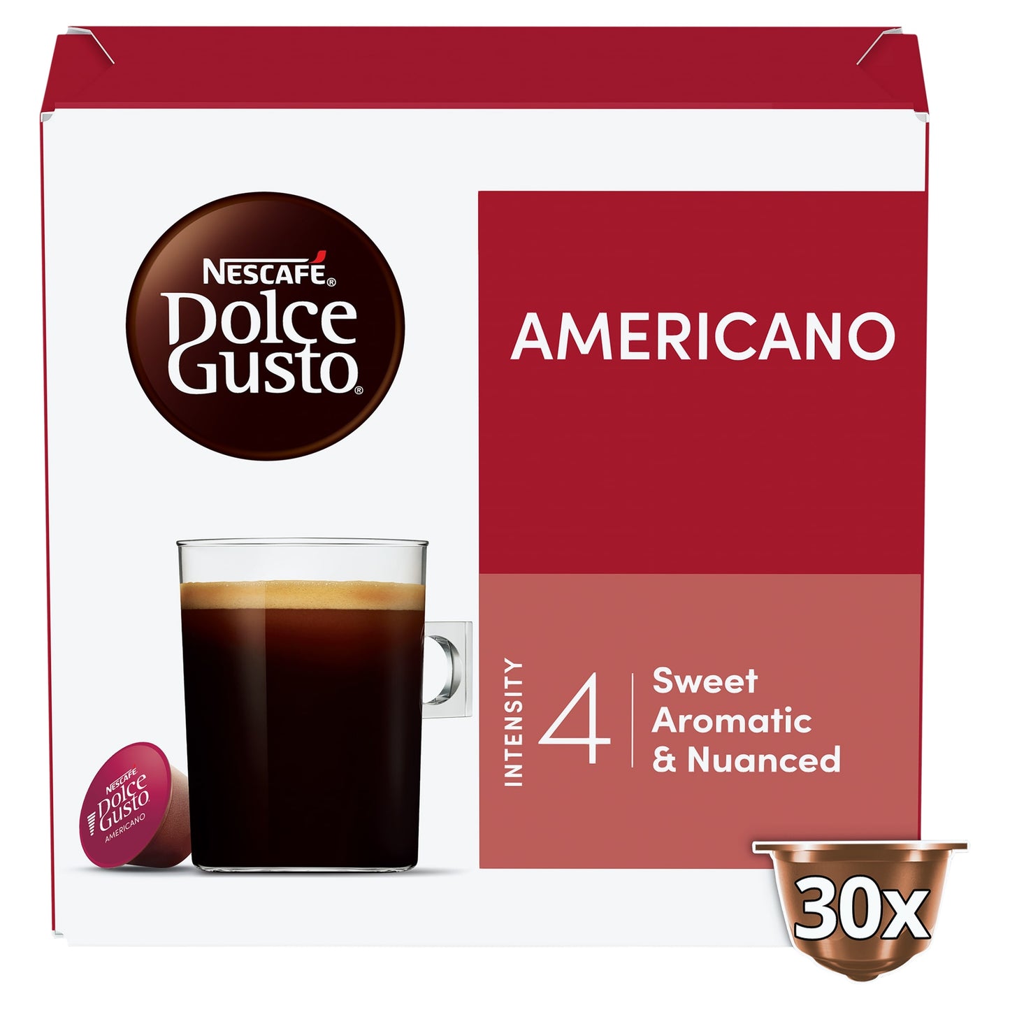 Nescafe Dolce Gusto Americano Coffee Pods x30 255g — image 1