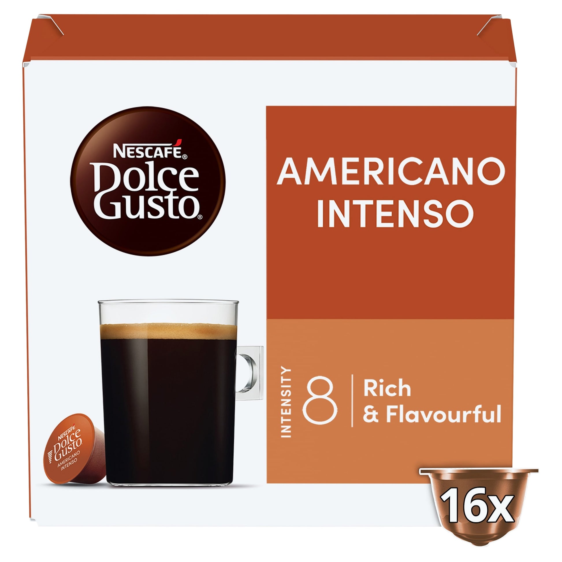 Nescafe Dolce Gusto Americano Intenso Coffee Pods x16 132.8g — image 1