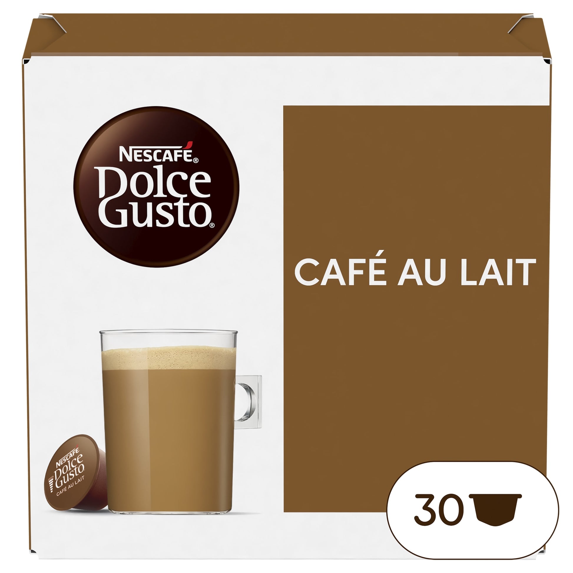 Nescafe Dolce Gusto Cafe Au Lait Coffee Pods x30 300g — image 1