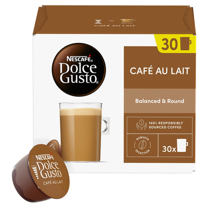 Nescafe Dolce Gusto Cafe Au Lait Coffee Pods x30 300g — image 2
