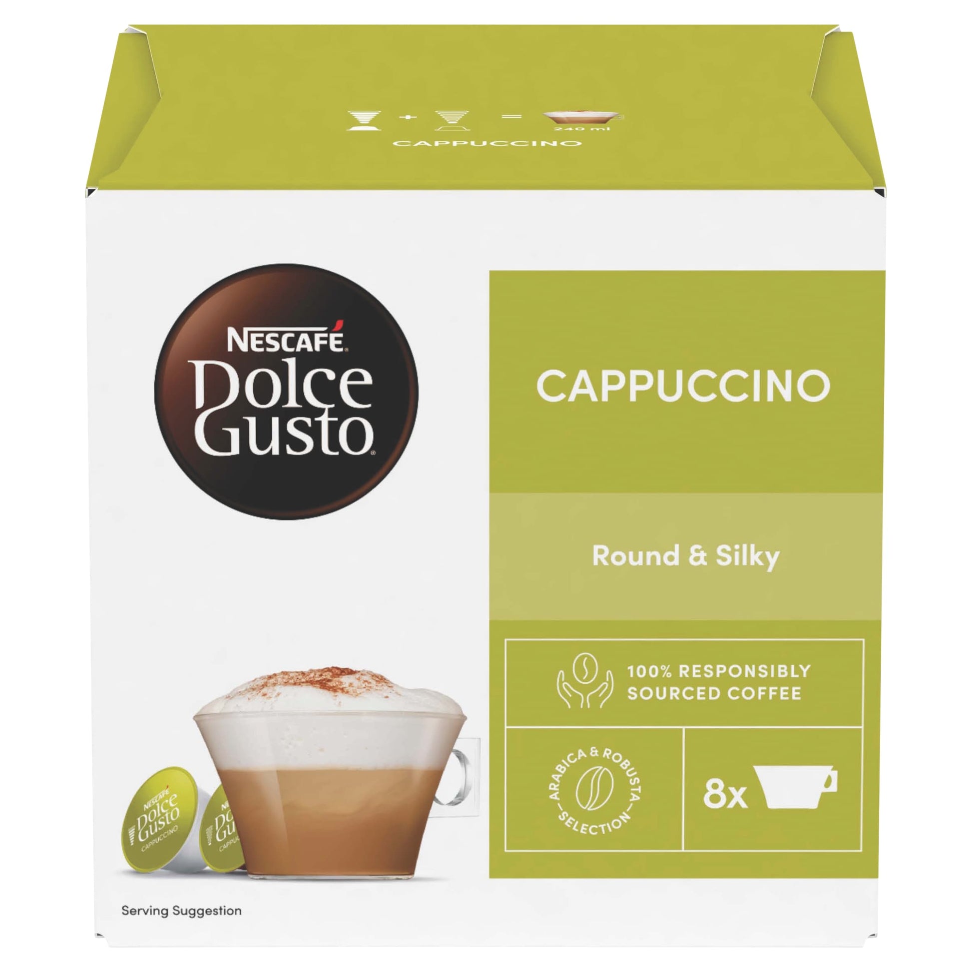Nescafe Dolce Gusto Cappuccino Coffee Pods x16 186.4g — image 1