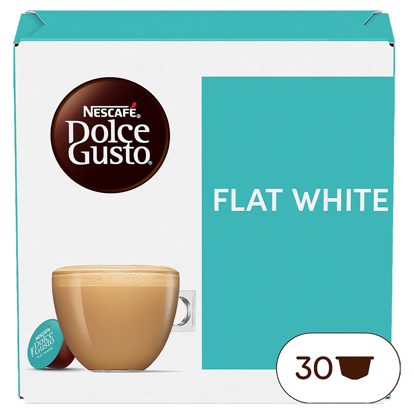 Nescafe Dolce Gusto Flat White x 30 Coffee Pods 351g — image 1