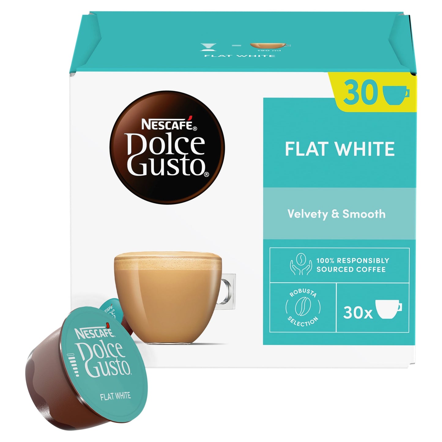 Nescafe Dolce Gusto Flat White x 30 Coffee Pods 351g — image 2