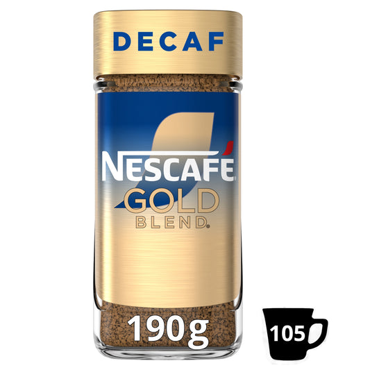 Nescafe Gold Blend Decaf Instant Coffee 190g — image 1