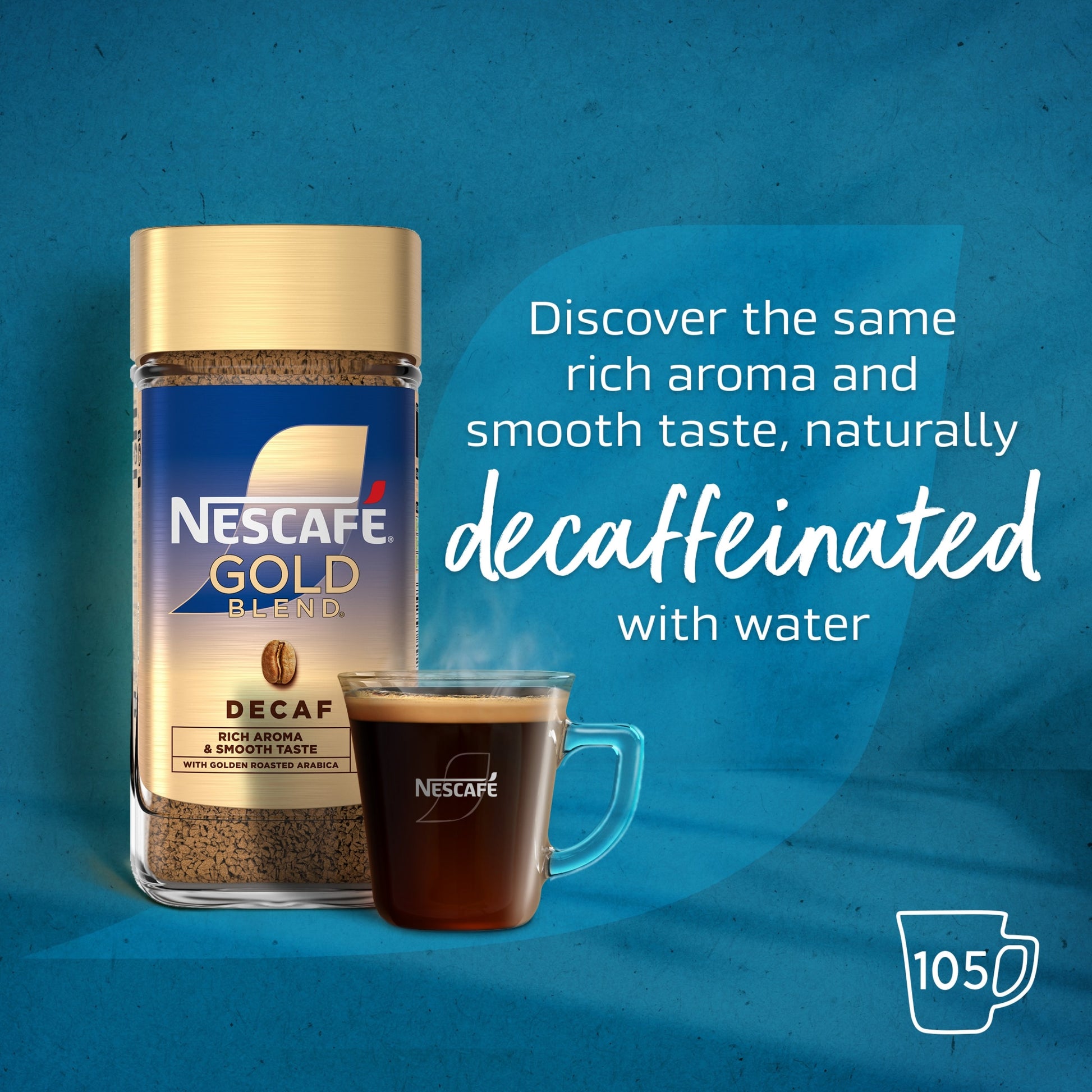 Nescafe Gold Blend Decaf Instant Coffee 190g — image 3