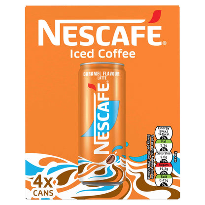 NESCAFE Iced Coffee Caramel Latte 4x250ml