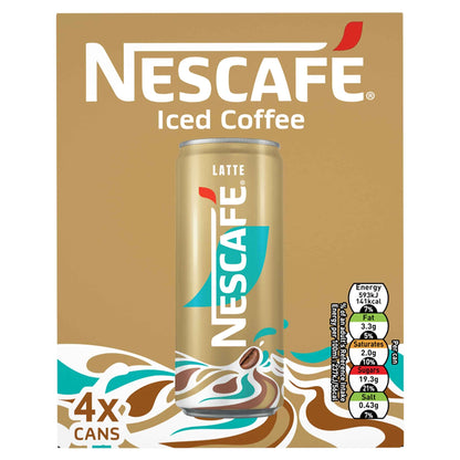 NESCAFE Iced Coffee Latte 4x250ml