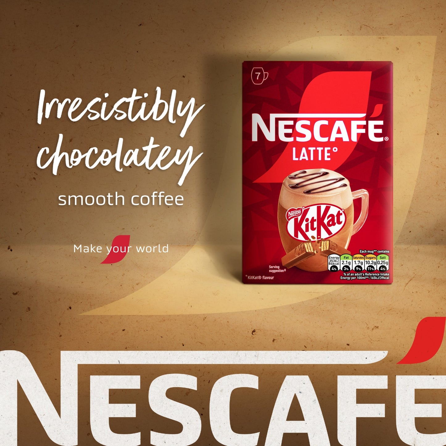 Nescafe Kit Kat Latte Sachets 7 x 21g — image 2