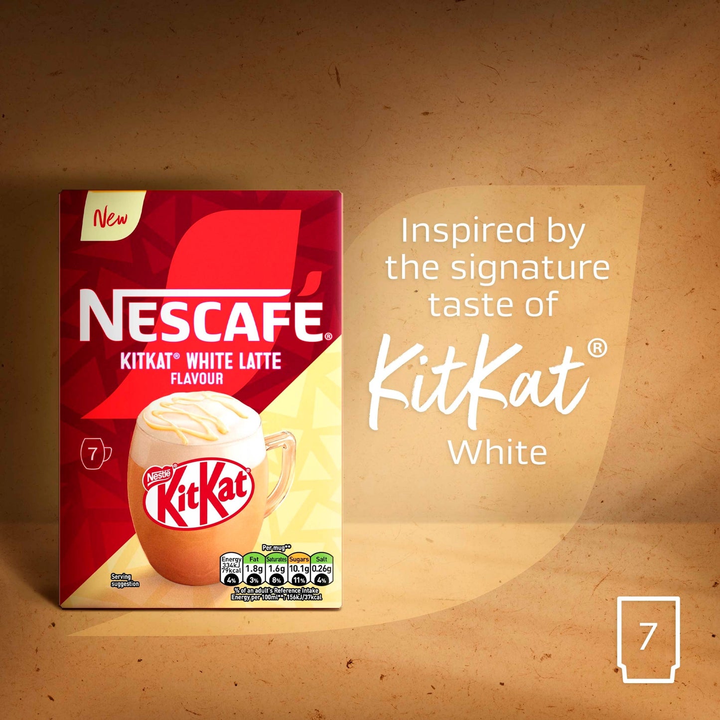 NESCAFE KitKat White Latte 7 Sachets 140G — image 3