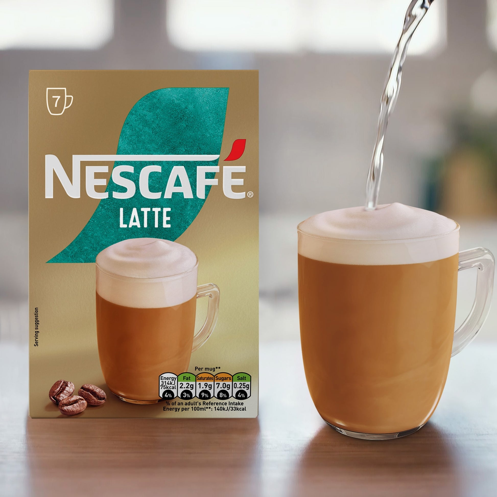 Nescafe Latte Instant Coffee 7 Sachets — image 3
