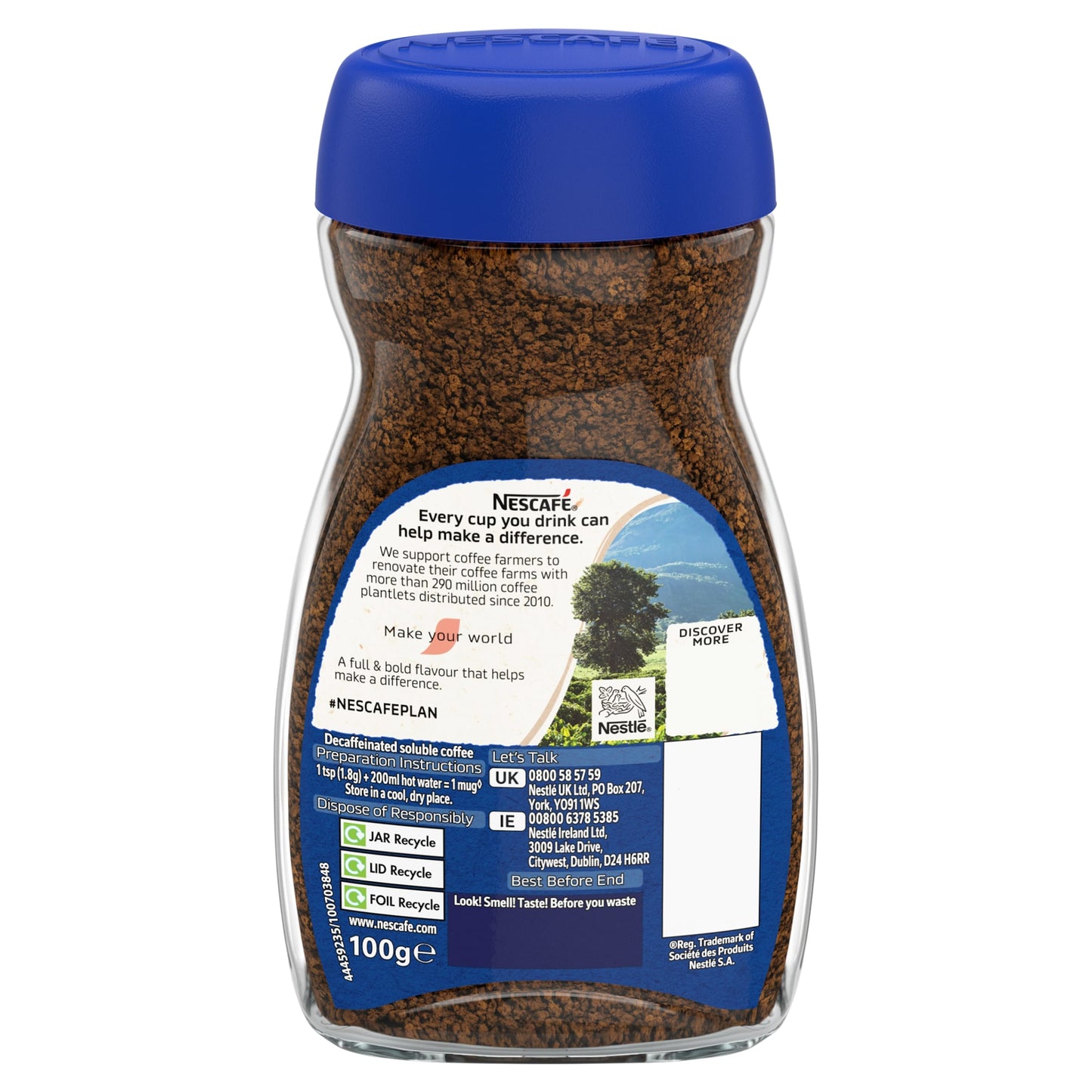 Nescafe Original Decaf Instant Coffee 100g — image 2