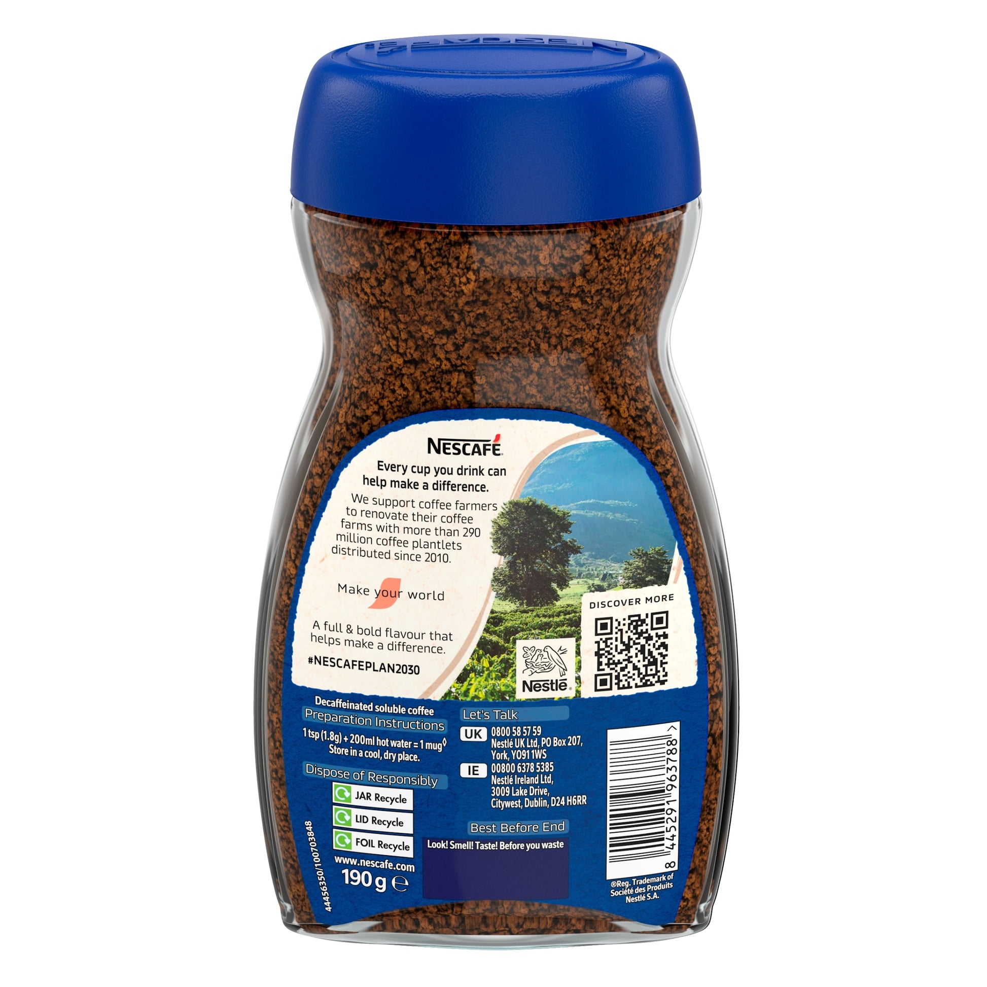Nescafe Original Decaf Instant Coffee 190g — image 2