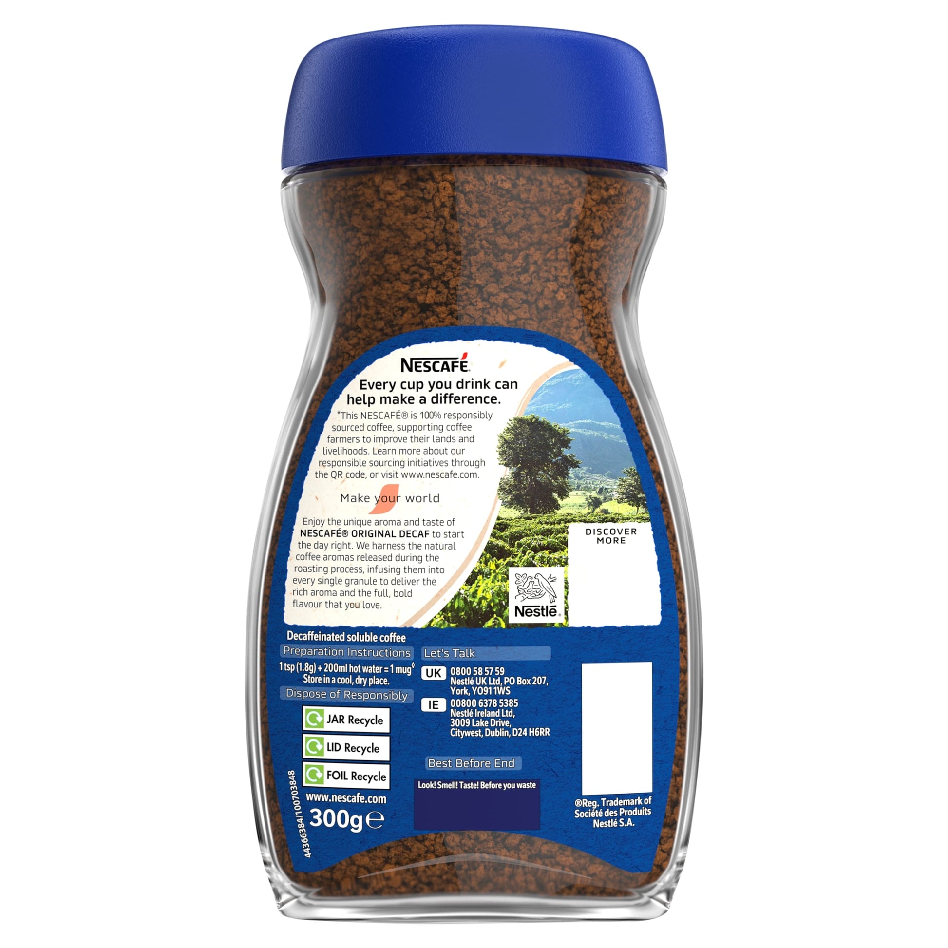 Nescafe Original Decaf Instant Coffee 300g — image 2