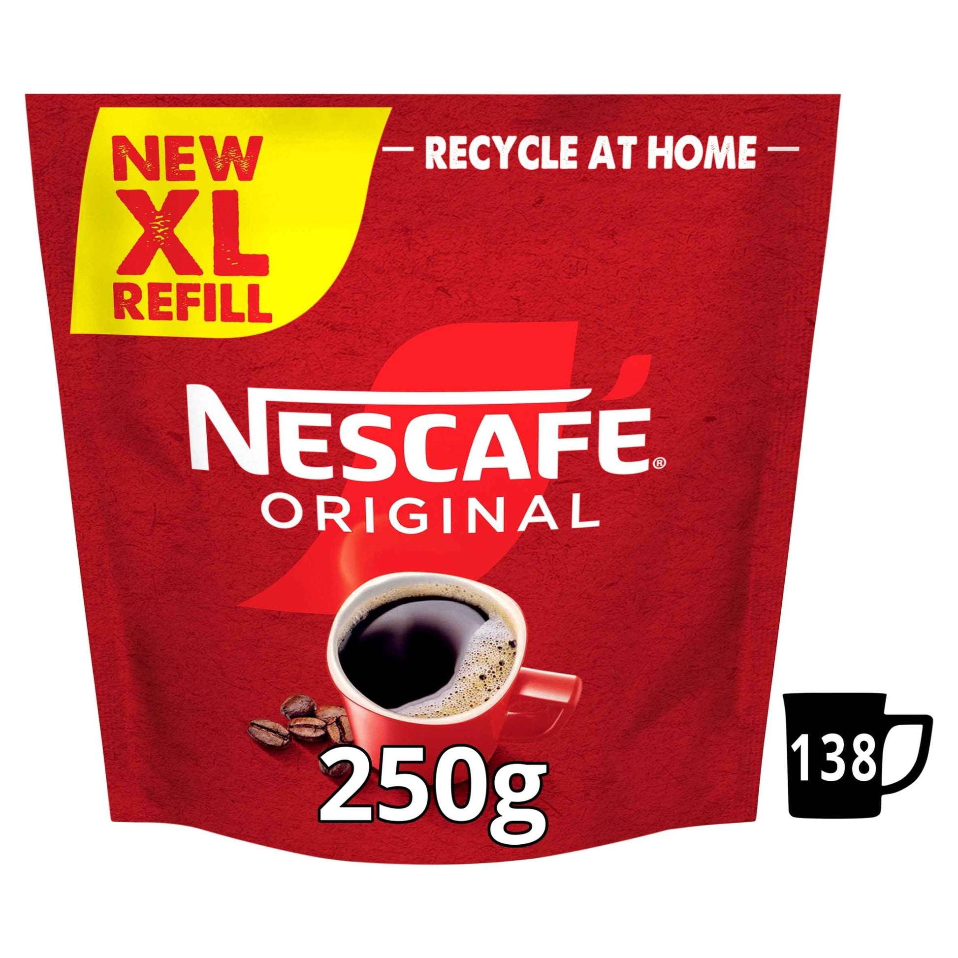NESCAFE Original Instant Coffee Paper Refill Pouch 250g