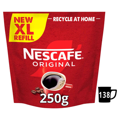 NESCAFE Original Instant Coffee Paper Refill Pouch 250g