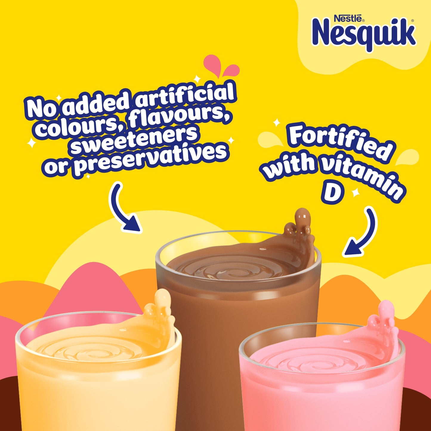 Nesquik Banana Flavoured Milkshake Powder 500g Tub — image 2