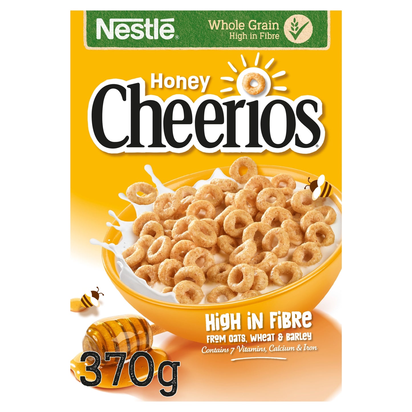 Nestlé Cheerios Honey Multigrain Hoop Breakfast Cereal 370g — image 1