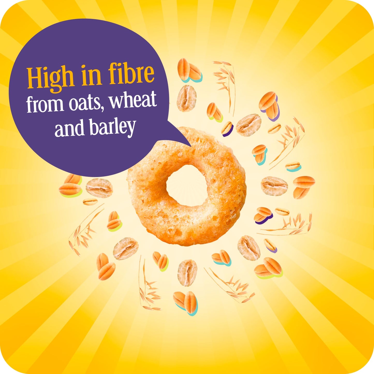 Nestlé Cheerios Honey Multigrain Hoop Breakfast Cereal 370g — image 3