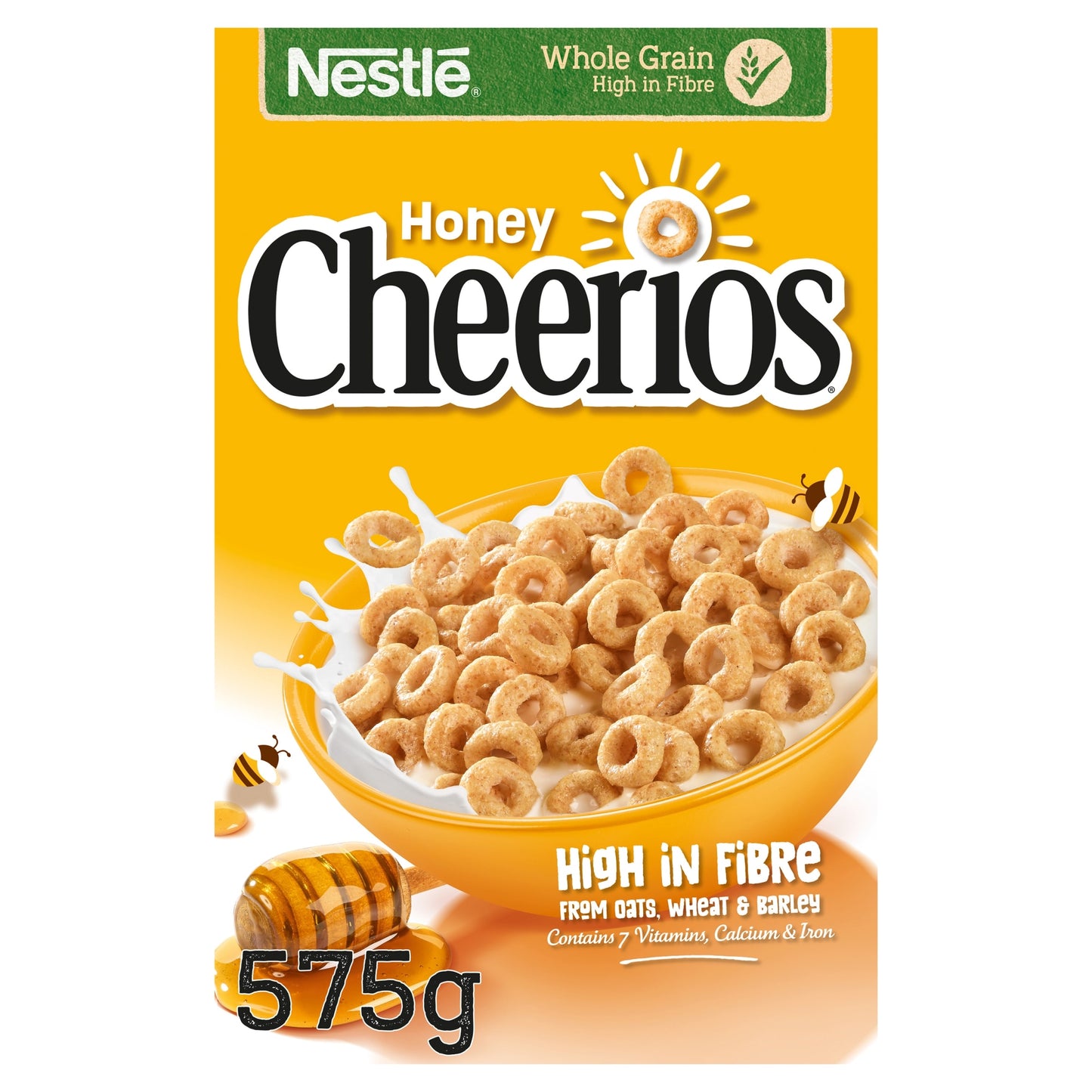Nestlé Cheerios Honey Multigrain Hoop Breakfast Cereal 575g — image 1