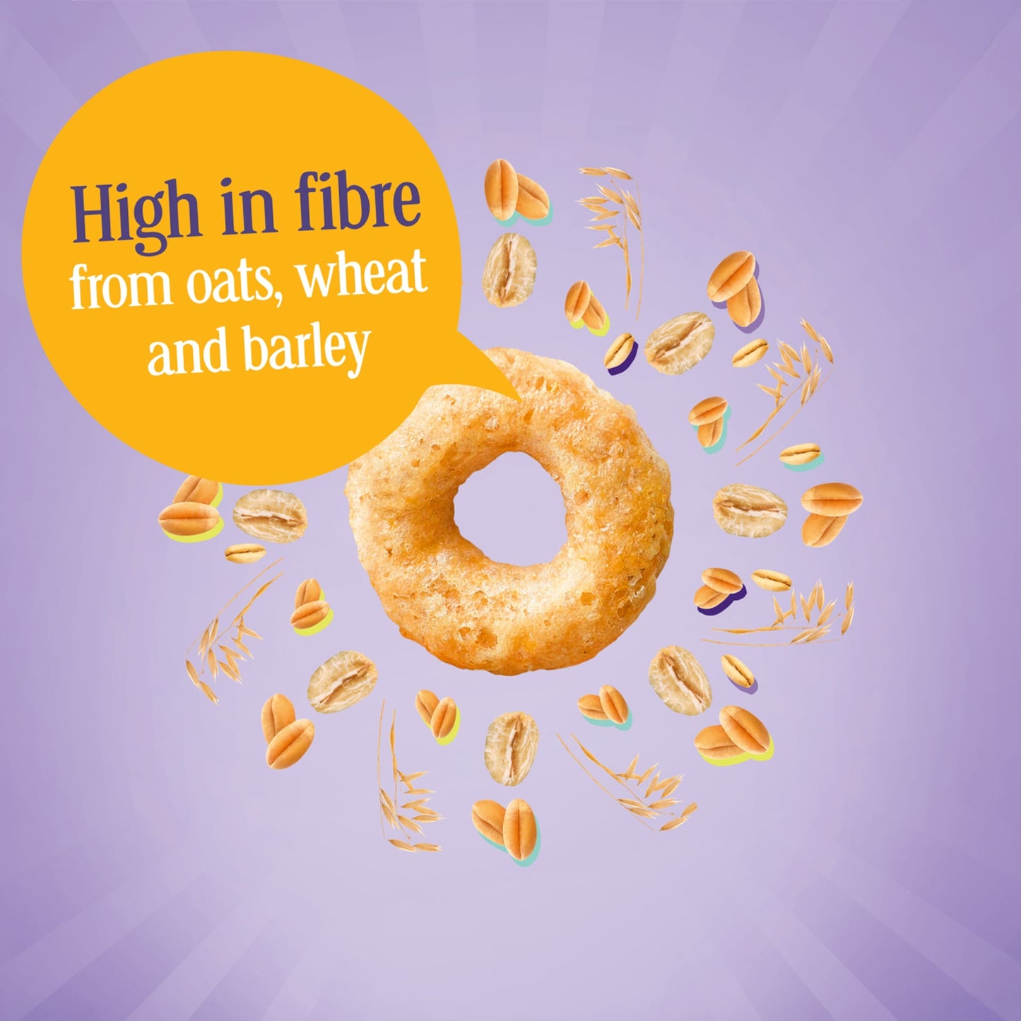 Nestlé Cheerios Multigrain Hoop Breakfast Cereal 500g — image 3
