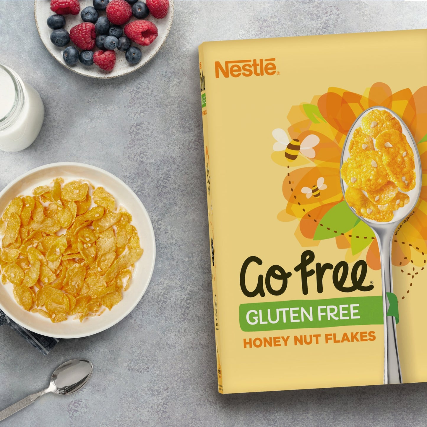 Nestlé Go Free Gluten Free Honeynut Cornflakes Breakfast Cereal 350g — image 2