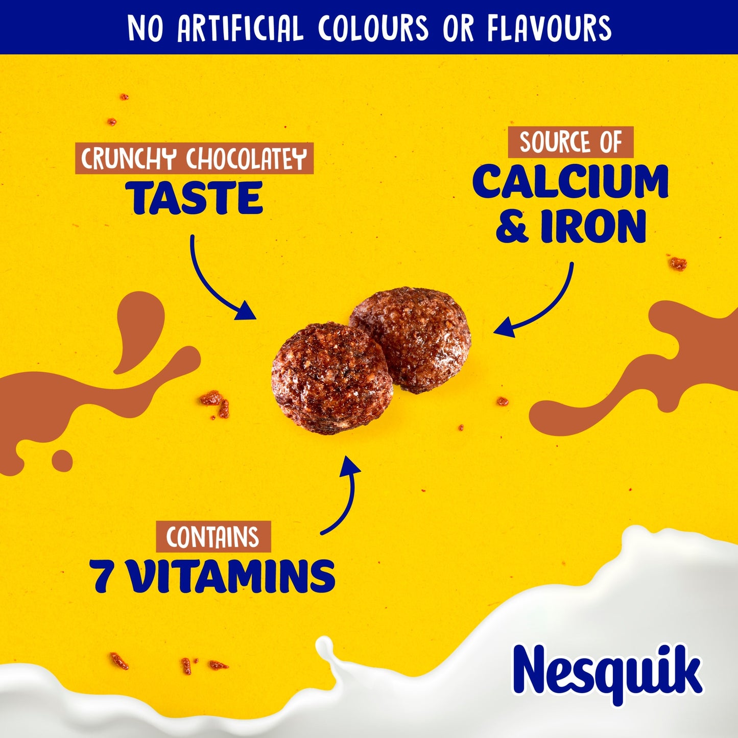 Nestlé Nesquik Chocolate Breakfast Cereal 375g — image 3