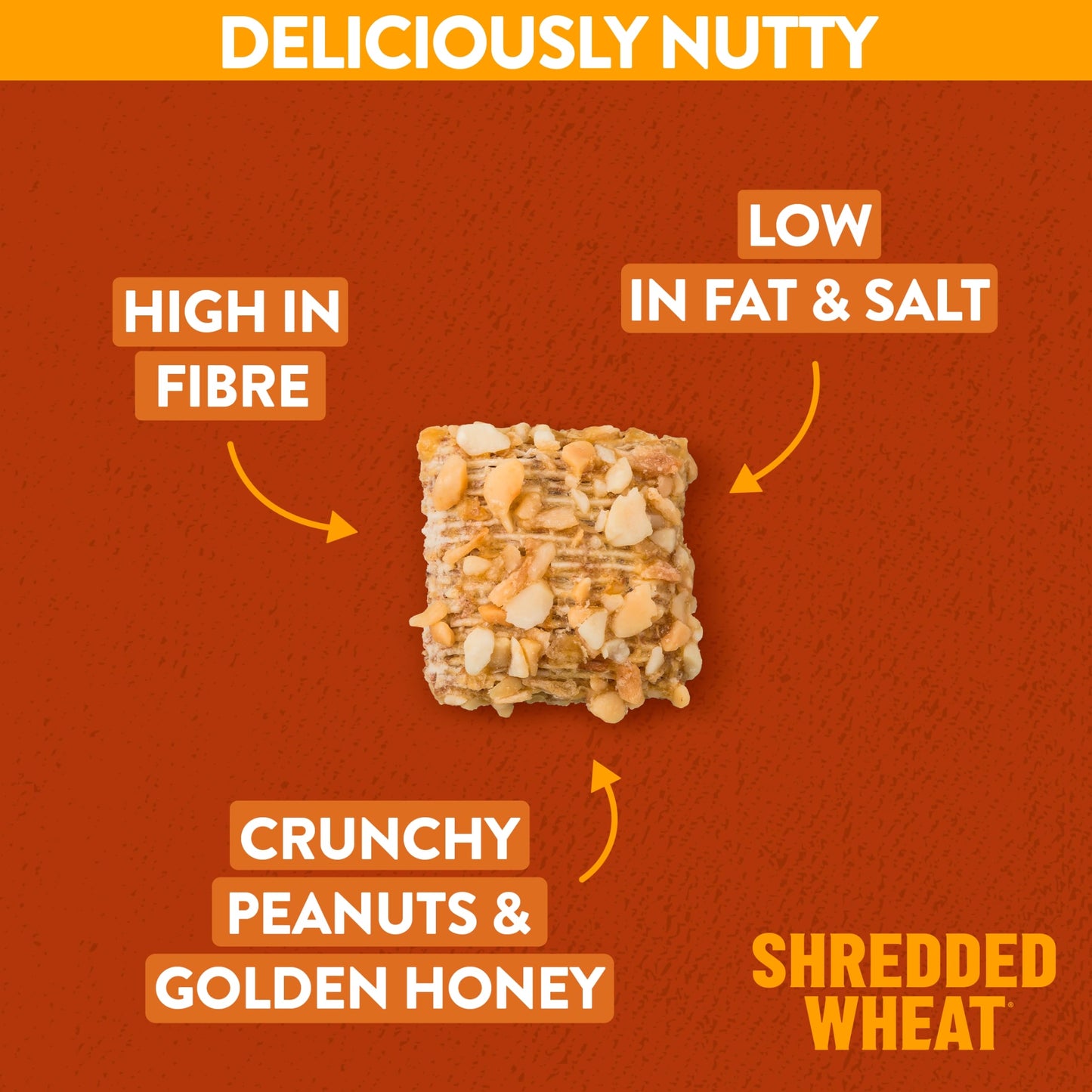 Nestlé Shredded Wheat Bitesize Honey & Nut Breakfast Cereal 500g — image 3