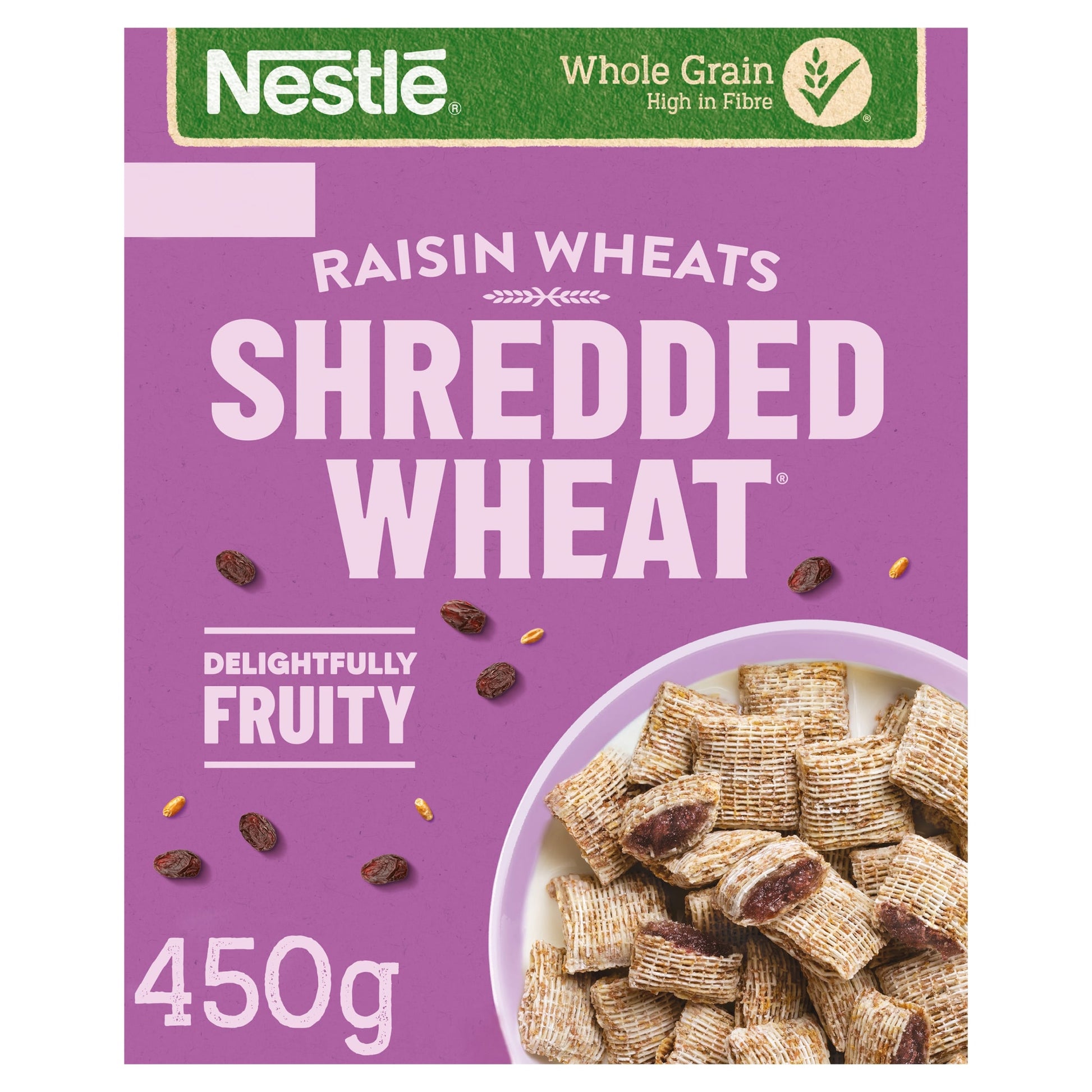 Nestlé Shredded Wheat Bitesize Raisin Breakfast Cereal 450g — image 1
