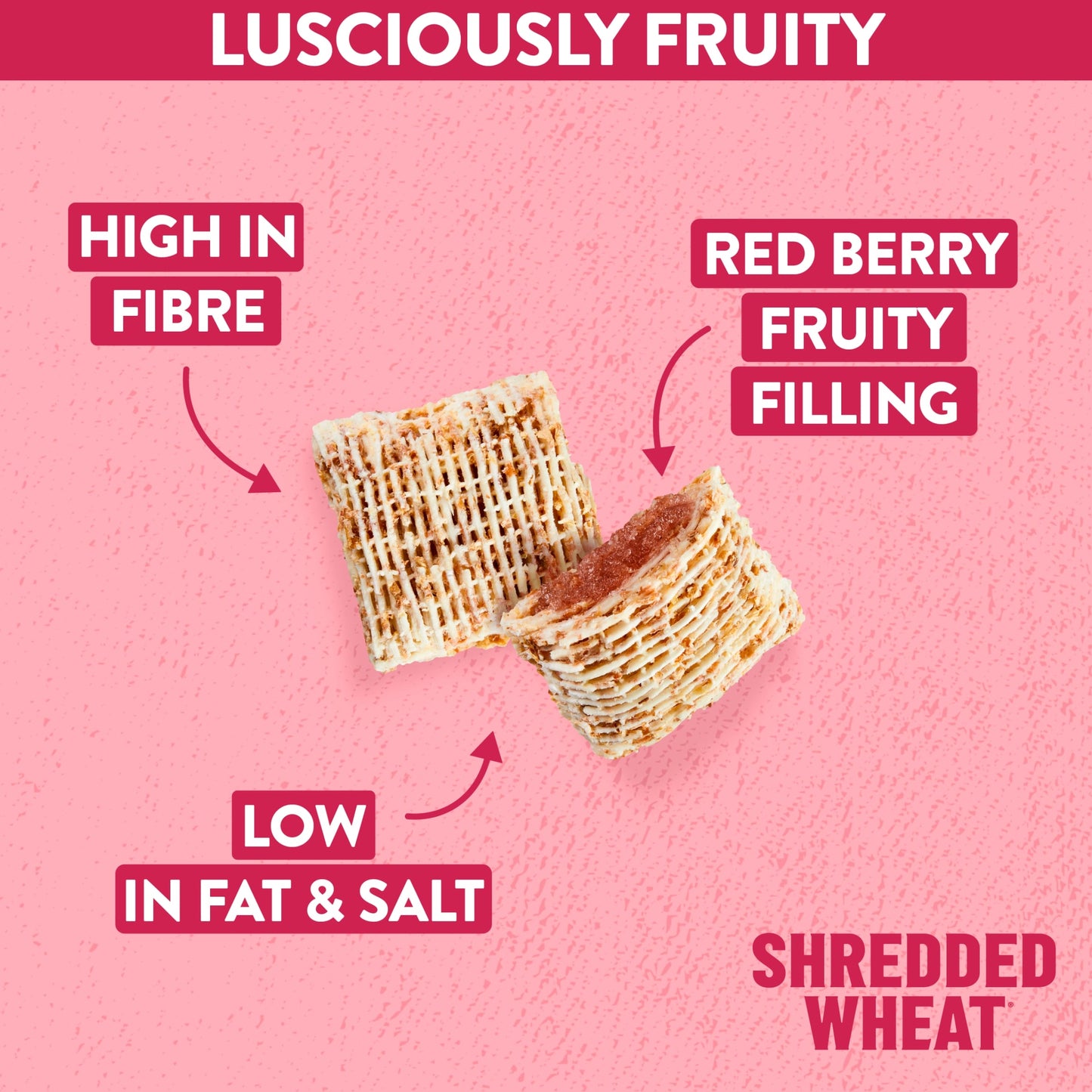 Nestlé Shredded Wheat Bitesize Red Berries & Vanilla Breakfast Cereal 450g — image 3