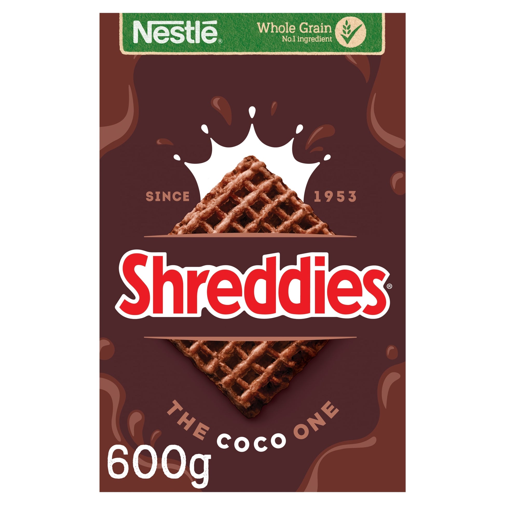 Nestlé Shreddies Coco Chocolate Malted Wheats Breakfast Cereal 600g — image 1