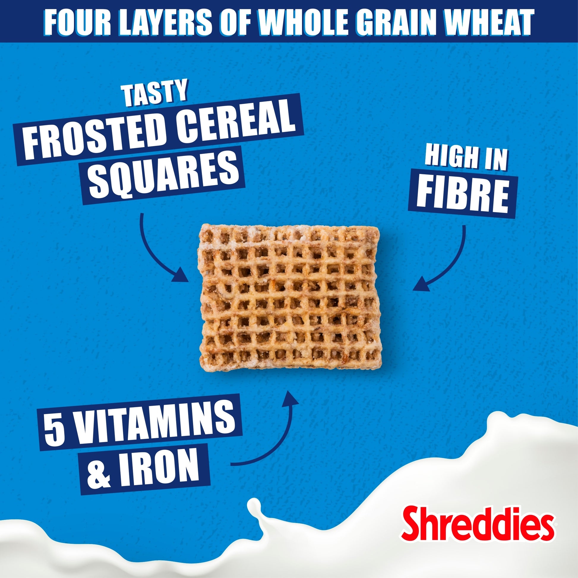 Nestlé Shreddies Frosted Malted Wheats Breakfast Cereal 600g — image 3