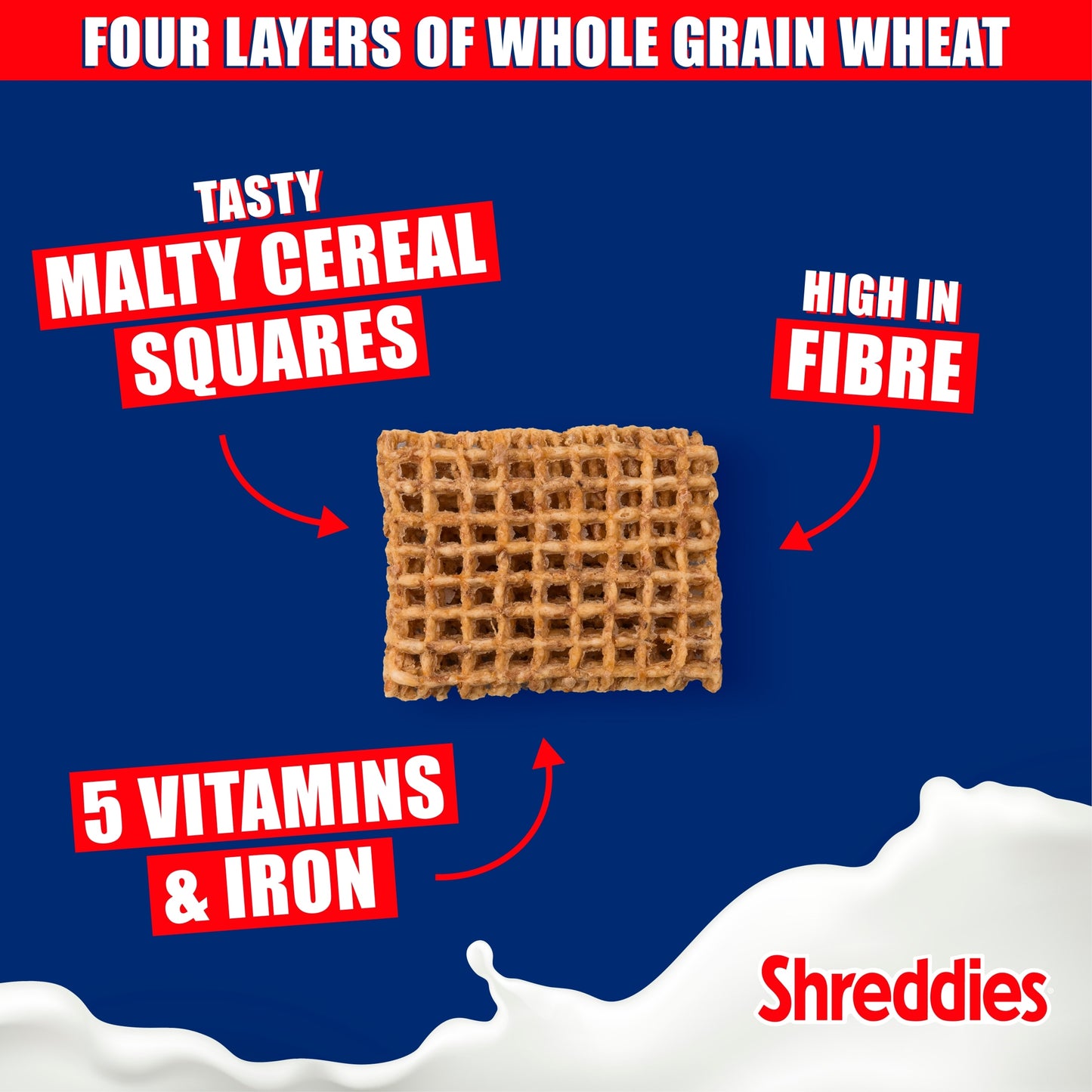 Nestlé Shreddies Original Malted Wheats Breakfast Cereal 630g — image 3