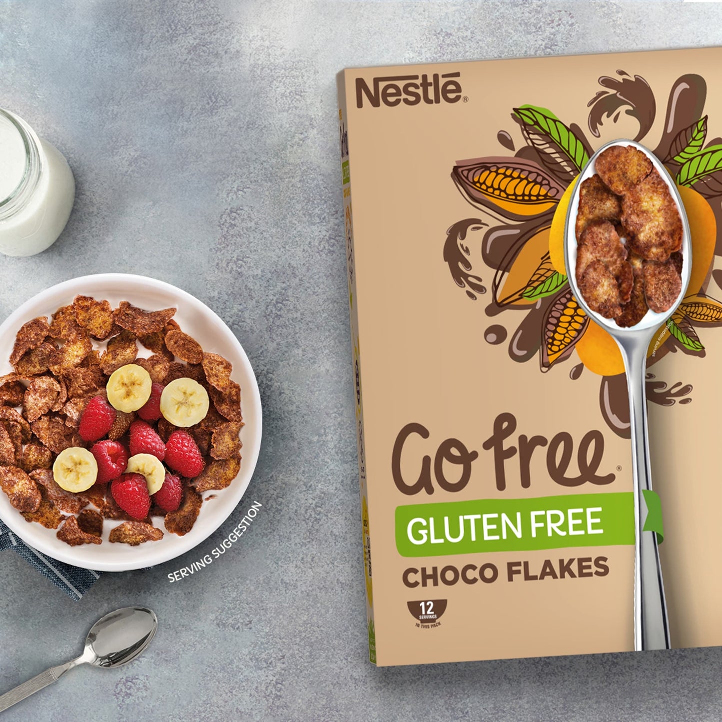 Nestle Go Free Choco Flakes Gluten Free Cereal 375G — image 2