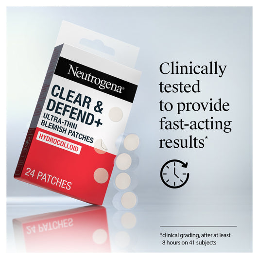 Neutrogena Clear & Defend+ Ultra-Thin Blemish Patches 24s — image 2